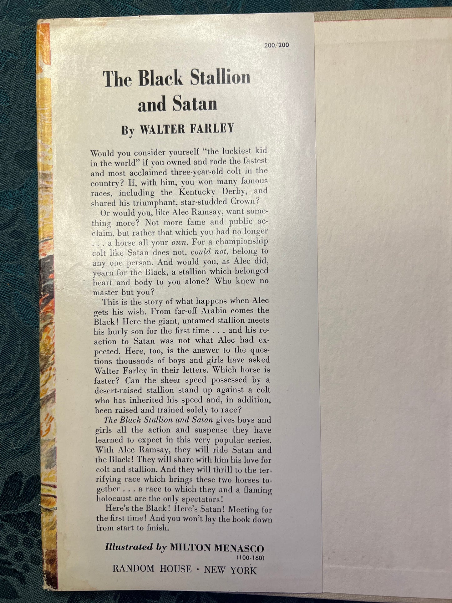 "The Black Stallion and Satan" by Walter Farley
